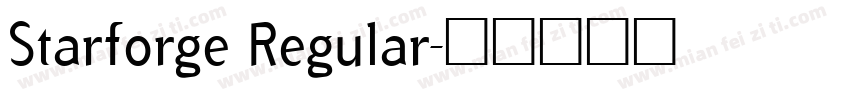 Starforge Regular字体转换